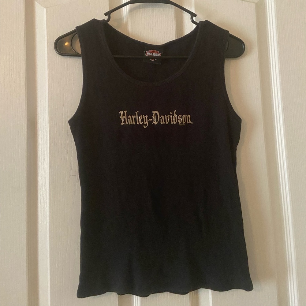 Black Harley Davidson Tank Top